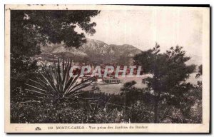 Old Postcard Monte Carlo shooting of the Rock Gardens