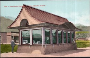 Oregon ASHLAND Permanent Exhibit Building Man at Counter - Divided Back