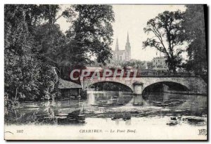 Old Postcard Chartres Le Pont Neuf