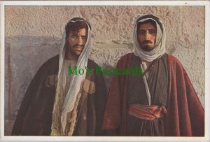 Middle East Postcard - Palestine, Bedouin Men, Arabs From Beyond Jordan  RR20286