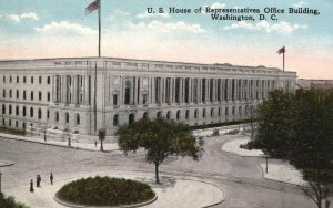 Vintage Postcard 1910's U.S. House Representative Office Building Washington DC