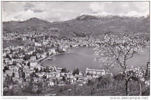 Switzerland Lugano Panorama 1960 Photo