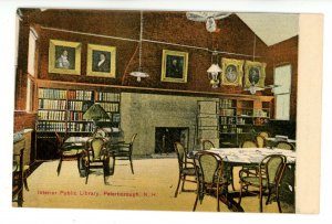 NH - Peterborough. Town Library Interior