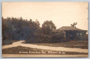 RPPC Real Photo Postcard - Ethan Allen Park - Burlington - Vermont