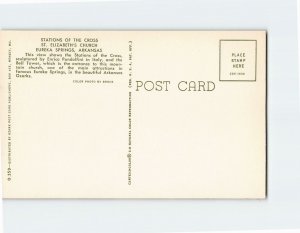 Postcard Stations Of The Cross, St. Elizabeths Church, Eureka Springs, Arkansas