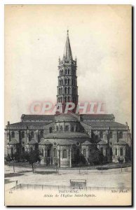 Postcard Old Toulouse Apse of the Church of Saint Sernin