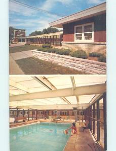 Pre-1980 MOTEL SCENE Des Moines Iowa IA AD9608