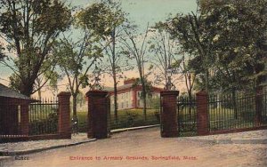 Massachusetts Springfield Entrance To Armory Grounds
