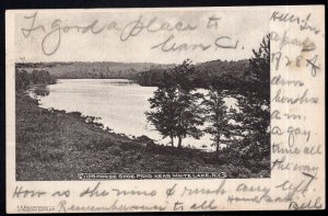 New York WHITE LAKE Horse Shoe Pond - pm1905 - Und/B