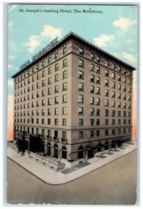 1911 St. Joseph's Leading Hotel The Robidoux Restaurant St. Joseph MO Postcard