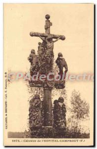 Postcard Old Calvary Brittany Calvary Hospital Camfrout