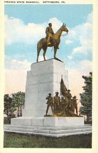 Civil War, Monuments, Confederate, Virginia, Gettysburg, PA, Old Postcard