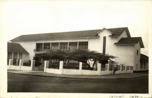 aruba, N.W.I., Unknown Building (1944) RPPC Postcard