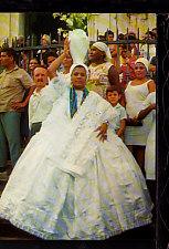 Woman in Traditional Dress,Brazil Postcard 