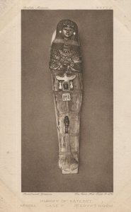 Katabet Mummy Egyptian Tomb Coffin Old Chantress Postcard