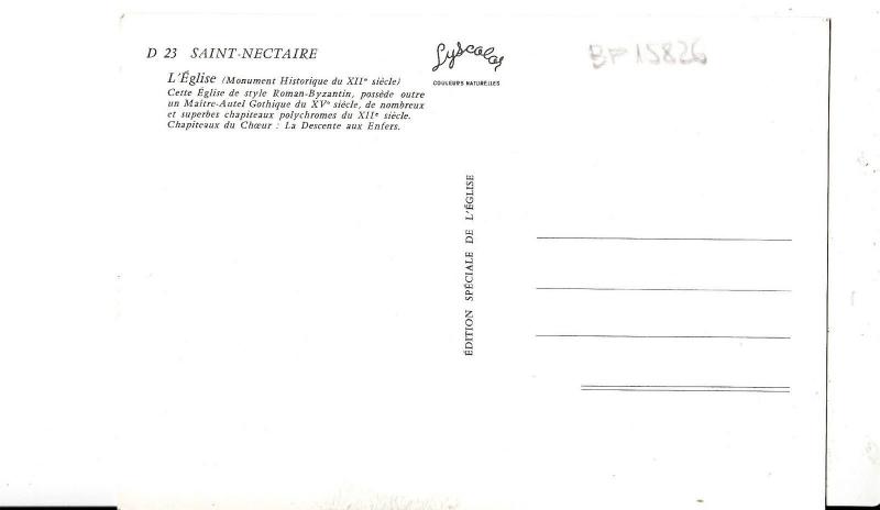 BF15826 saint nectaire l eglise cette eglise de style france  front/back image