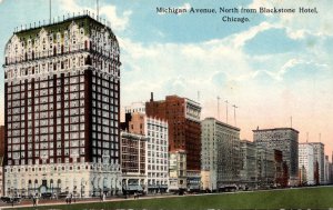 Illinois Chicago Michigan Avenue Looking North From Blackstone Hotel