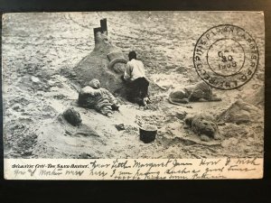 Vintage Postcard 1908 Atlantic City The Sand Artist