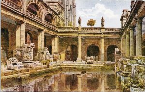 Bath England The Roman Bath Unused J. Salmon Postcard G25