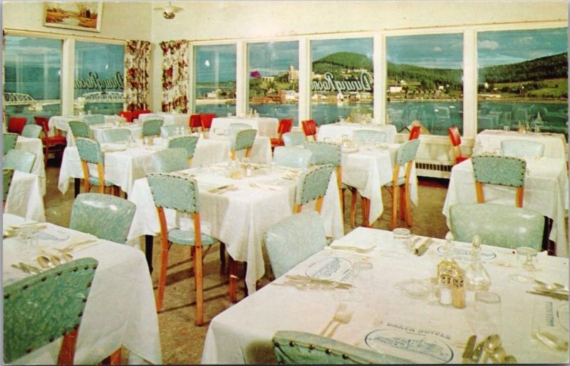 Baker H Motel Gaspe Quebec QC Interior Vintage Postcard D41