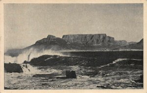 A View of Table Mountain, Capetown, South Africa, Early Postcard, Unused