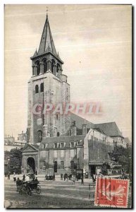 Old Postcard Church Paris Saint Germain des Pres