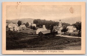 Whitingham Vermont~Birdseye Church~Homes~Birthplace Mormon Brigham Young~c1914 