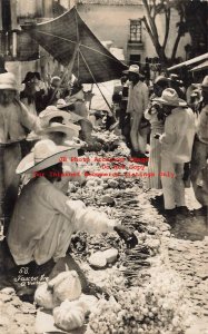 Mexico, Taxco, RPPC, Market Place Vendors, Photo No 58