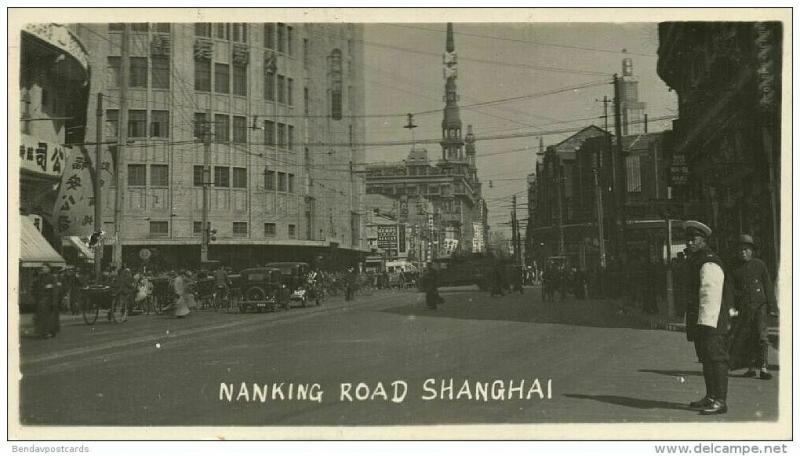 china, SHANGHAI, Nanking Road, Cars (1920s) Real Photo