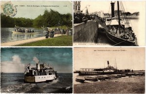 SHIPPING SHIPS BOATS 35 Vintage Postcards Mostly pre-1940 (L4231)