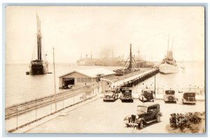 c1930's Seth Parker Boat Port Au Prince Haiti Ocean RPPC Photo Postcard