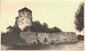 Finland Olavinlinna Castle Savonlinna RPPC 06.80