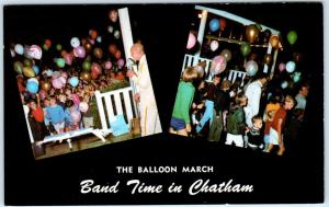CHATHAM, CAPE COD, Massachusetts MA  BAND TIME - BALLOON MARCH Kids  Postcard 