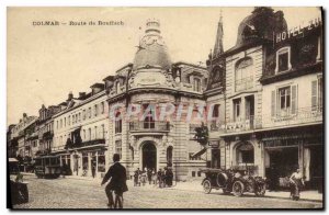 Old Postcard Colmar Route De Rouffach Automotive