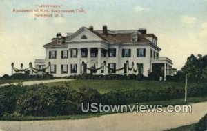 Residence of Mrs. Stuyvesant Fish - Newport, Rhode Island