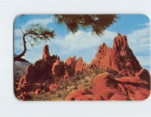 Postcard Panorama of Garden of the Gods, from Ridge Road, Colorado Springs, CO