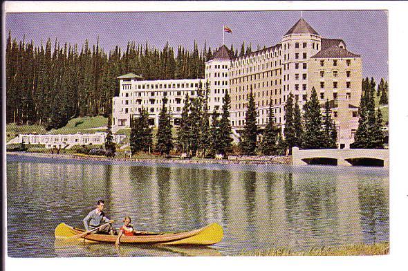 Canoe, Chateau Lake Louise, Alberta, Canada