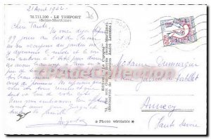 Postcard Old Treport sailboat