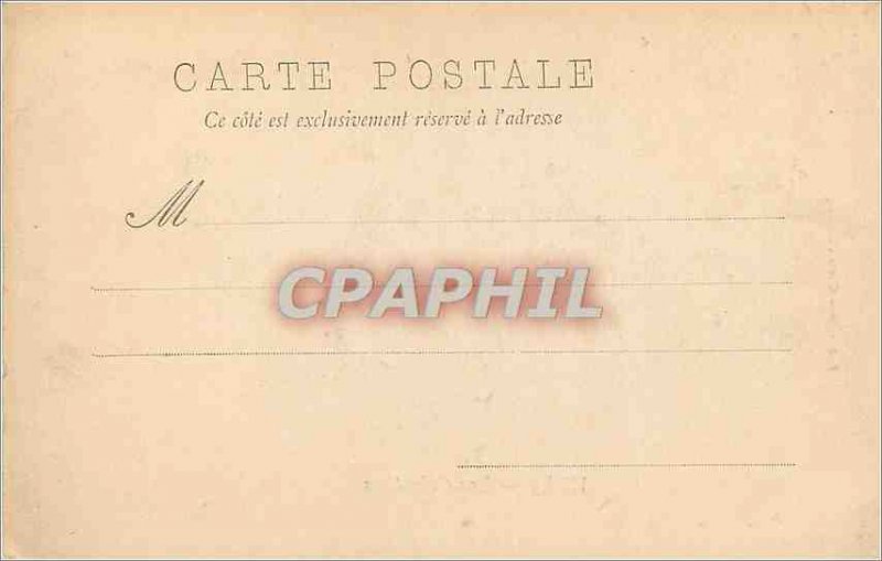 Postcard Old Vichy Celestins (map 1900)