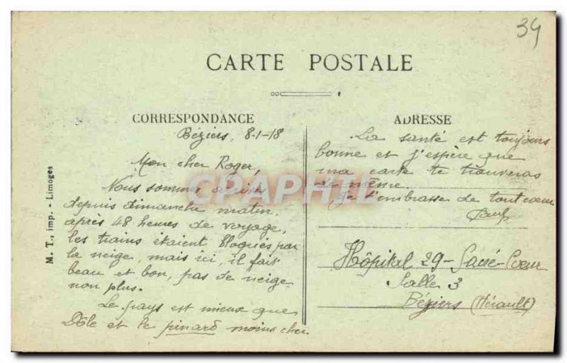 Old Postcard Beziers The Arenes