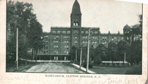 Vintage Postcard 1910's Sanitarium Building Landmark Clifton Springs New York NY