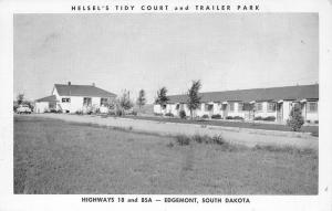 EDGEMONT SOUTH DAKOTA 1940s Helsel's Tidy Court roadside Espe postcard 4363.