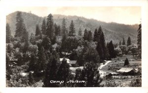 RPPC CAMP NELSON Tulare County, California Springville 1938 Porterville Vintage