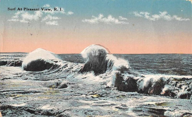 Pleasant View Rhode Island Ocean View Vintage Postcard AA50452