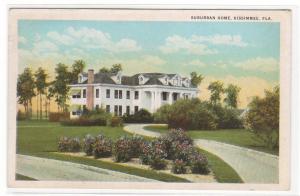 Suburban Home Kissimmee Florida 1920s #2 postcard