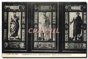 Postcard Old Chartres E and L Eglise Saint Pierre
