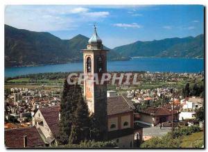  Modernes Postkarte Orselina-TI wird sopra Locarno Chiesa Santa Maria Assunta