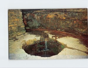 Postcard Sinking Spring at Lincoln's Birthplace, Hodgenville, Kentucky