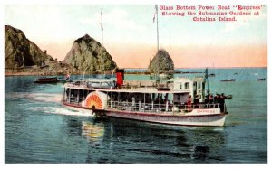 Glass Bottom Boat,the Empress, showing submarine Gardens Catalina Island Cali...