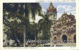 Cathedral & Central Park Panama City Republic of Panama Postal Used Unknown 